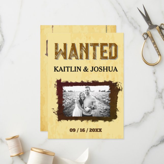 Programme Rustique Western Mariage 🤠 Country Charm Mariage (Devant/Arrière en situation)