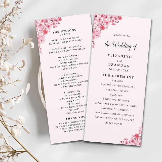 Programme Sakura – Cherry Blossom Sakura Wedding  (Créateur téléchargé)