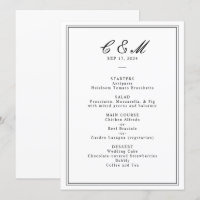 Script classique absolu Mariage noir et blanc