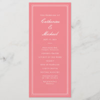 Script classique absolu Peachy Mariage rose