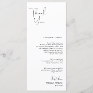 Programme Script minimalisme moderne Placage Merci