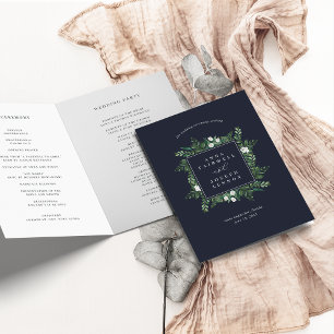 Programme Serre Mariage botanique aquarelle
