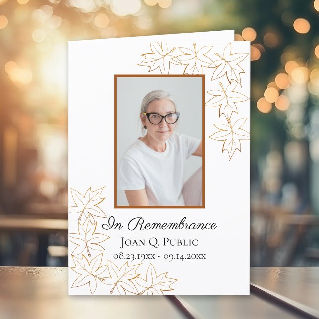 Programme Service funéraire de l'érable d'automne Feuille Me (Créateur téléchargé)