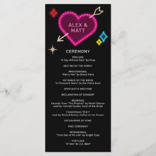 Programme SIGNE MARQUÉ NEON Mariage Las Vegas