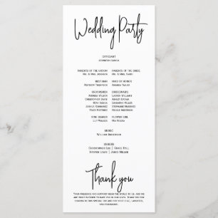 Programme Simple élégant noir blanc moderne Script minimal