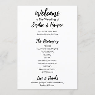 Programme Simple Versatile moderne Décontracté noir & blanc