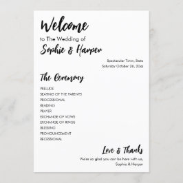 Programme Simple Versatile moderne Décontracté noir & blanc