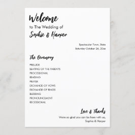 Programme Simple Versatile moderne Décontracté noir & blanc