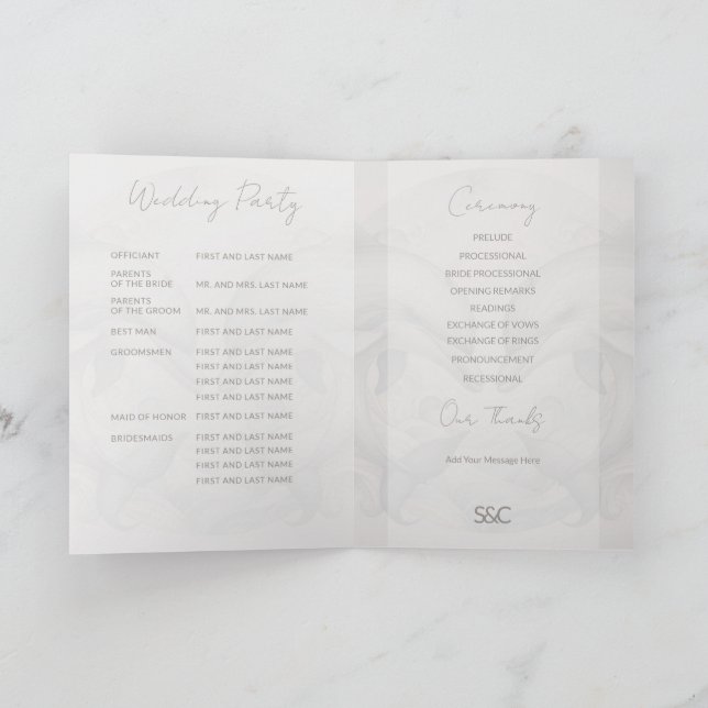 Programme spécial Dauphin Mariage plié (Intérieur)