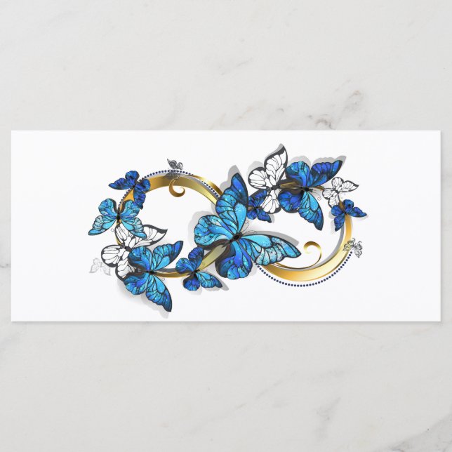 Programme Symbole infini de papillons Morpho bleus (Devant)