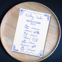 Tableau Itinéraire Mariage Quirky Dessiné À La Mai