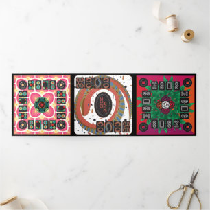 Programme Trois Volets Carte Mah Jongg 2025 triplée