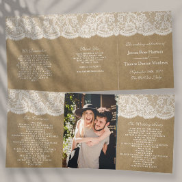 Programme Trois Volets La collection de Mariages Kraft & Lace