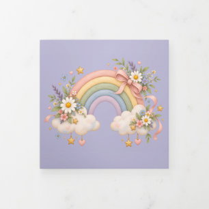 Programme Trois Volets Papeterie Arc-en-ciel Pastel