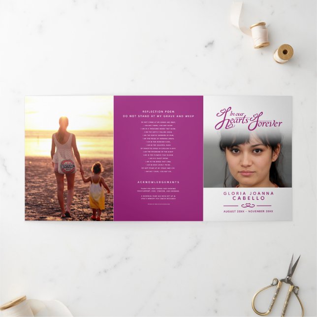 Programme Trois Volets Service funéraire dans nos coeurs mûrier (Extérieur)