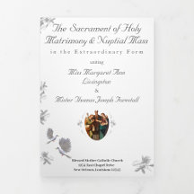 Unité nuptiale Latin MasTripli Lettre Plier Progra