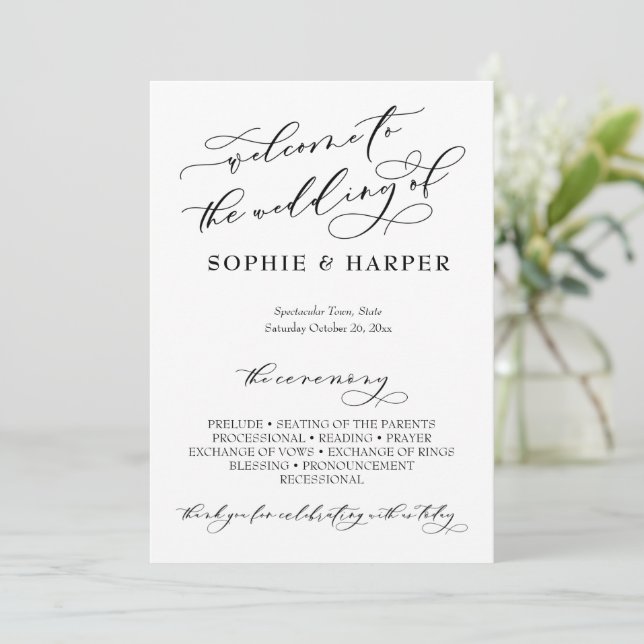 Programme Typographie de calligraphie simple et élégante noi (Debout devant)