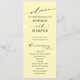 Programme Typographie simple, Beurre Élégant Jaune