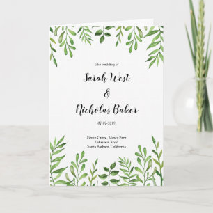 Programme Verdure Aquarelle Vert Feuille Botanique