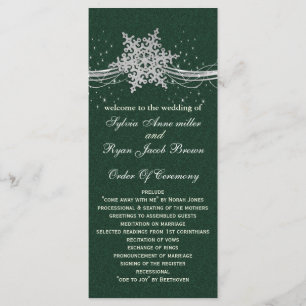 Programme vert Silver Snowflakes durée du mariage