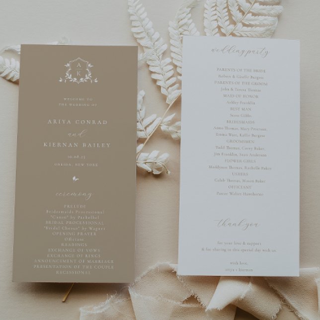 Programme Vins intemporels Monogramme Crest Beige (Créateur téléchargé)