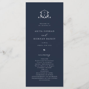 Programme Vins intemporels Monogramme Crest Navy Blue