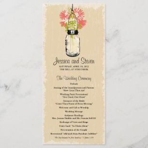 Programme vintage de pot et de fleurs sauvages de