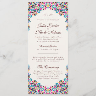 Programme Whimsical Luxury ivoire Floral Style Mariage front