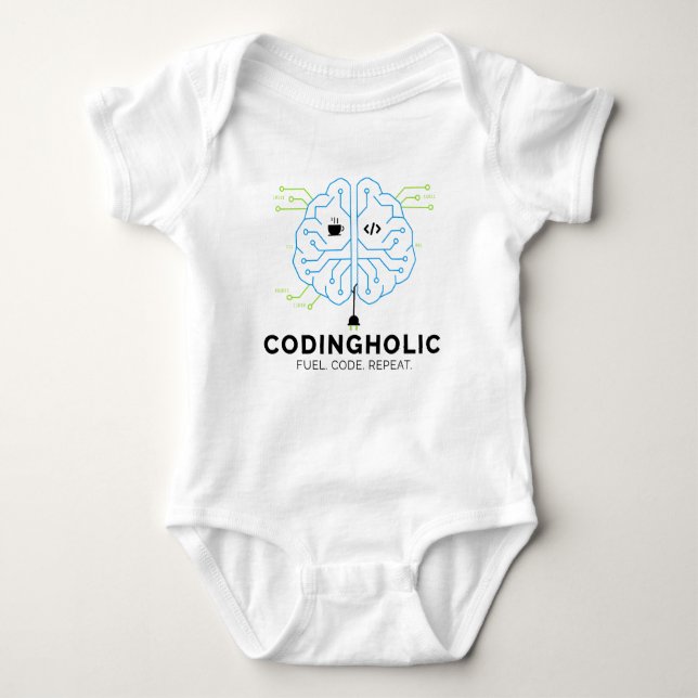 Programmer Baby Shower Gift | Geek Infant Bodysuit Baby Strampler (Vorderseite)