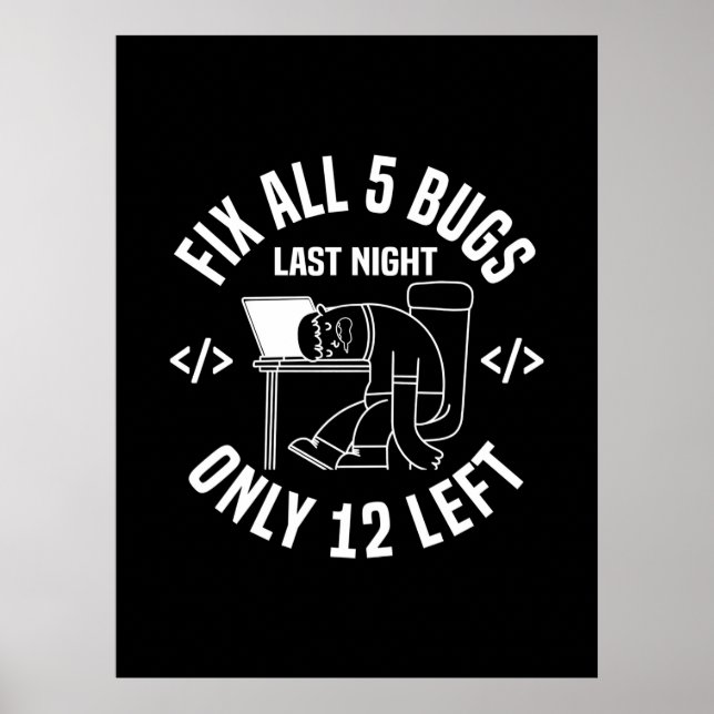 Programmer behebt alle 5 Fehler Poster (Vorne)