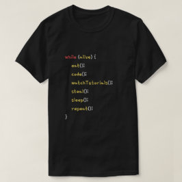 Programmer Daily Life Funny Coding T-Shirt