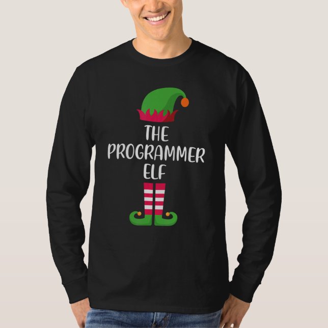 Programmer Elf Family Matching Group Christmas Paj T-Shirt (Vorderseite)