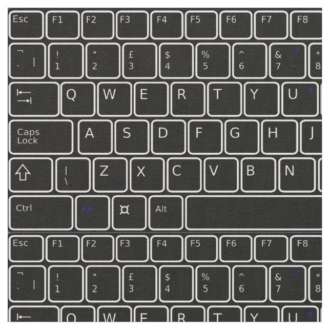Programmer für schwarz-weiße Buchstabennummern Stoff (Nahaufnahme)