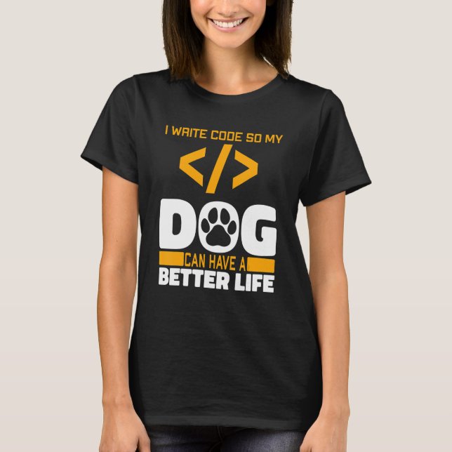 Programmer Hund Software Engineer - Codierung Prog T-Shirt (Vorderseite)