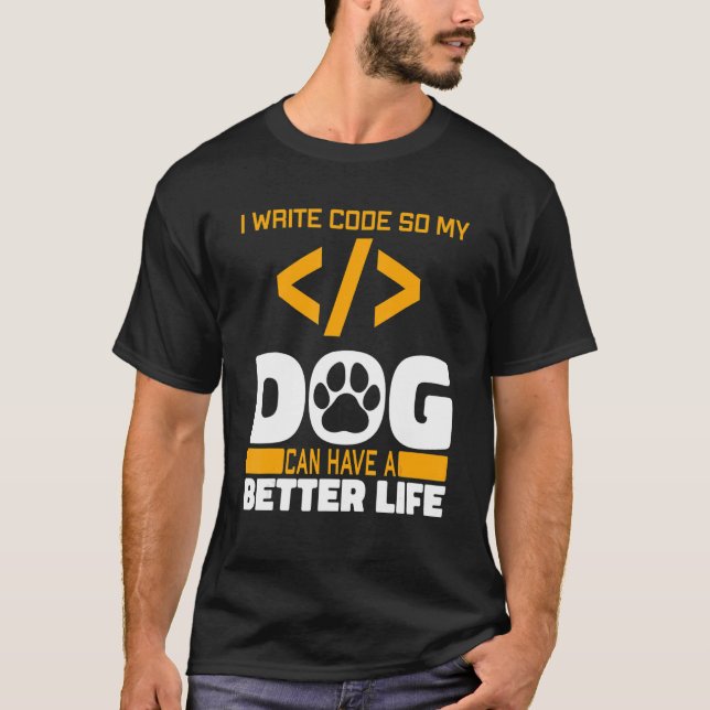 Programmer Hund Software Engineer - Codierung Prog T-Shirt (Vorderseite)