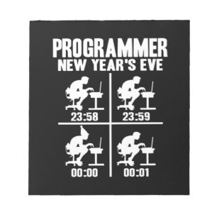 Programmer Neujahr Notizblock