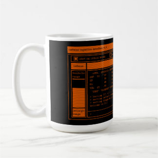 Programmer Orange Terminal Café Mug