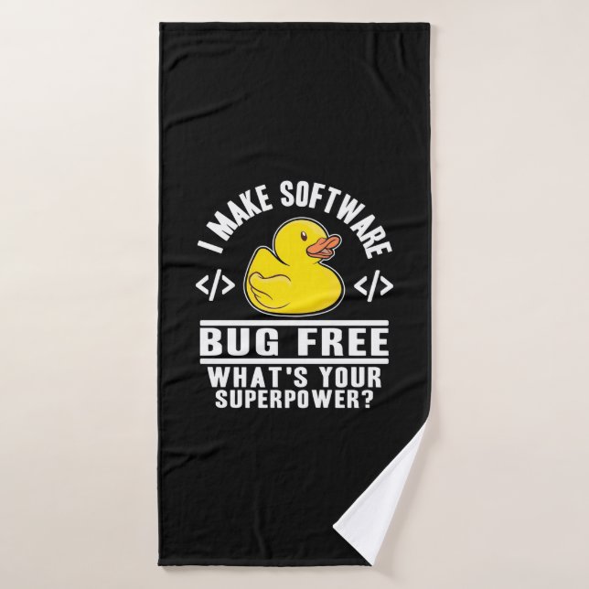 Programmer rendre le logiciel sans bogue (Serviette de bain)