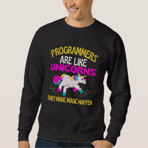 Programmer Unicorn , Magical Unicorn Programmer Sweatshirt