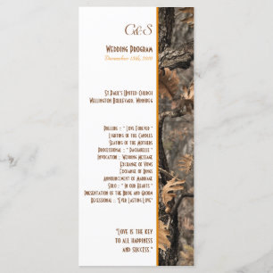 Programmes chics de mariage de Camo du chasseur