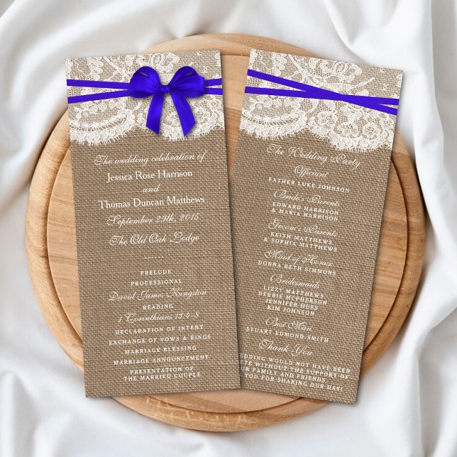 Programmes de collection de Mariages Rustic Blue B (Créateur téléchargé)
