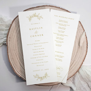 Programmes de mariage élégants et classiques vinta