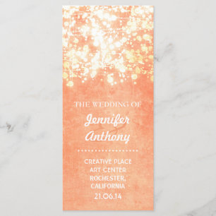 Programmes vintages d'or et de mariage de pêche