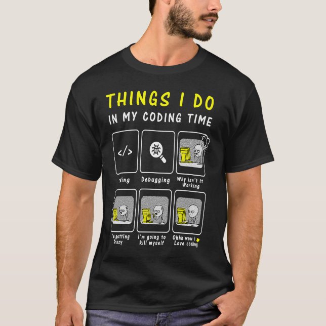 Programmier-Code Dinge, die ich in meiner Codierun T-Shirt (Vorderseite)