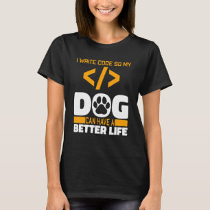 Programmier-Dog-Software-Ingenieur - Coding-Progra T-Shirt