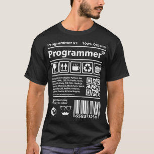 Programmierbarcode entwickelt Scrum-Codierung für  T-Shirt
