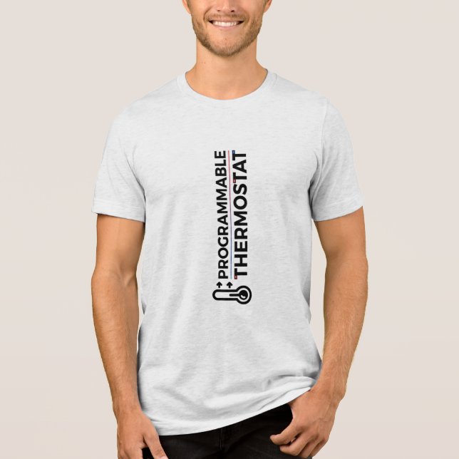 programmierbarer Thermostat Tri-Blend Shirt (Vorderseite)