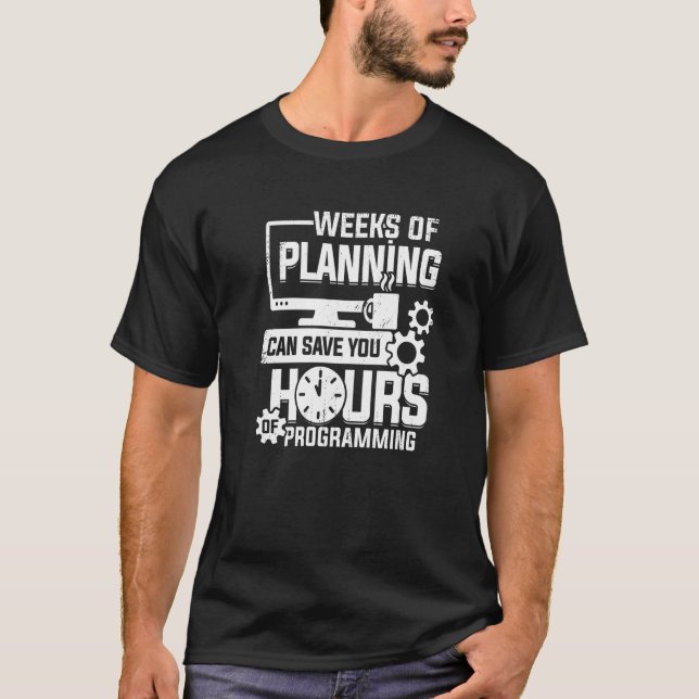 Programmiercode für einen Programmierer T-Shirt (Vorderseite)