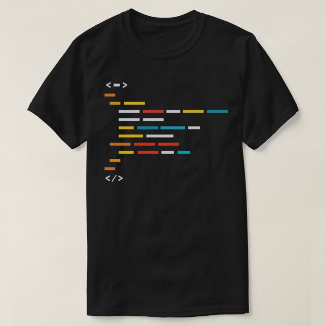 Programmiercodeblock T-Shirt (Design vorne)