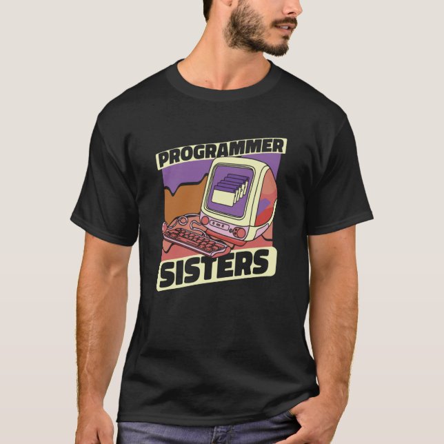Programmiercodin für Coder Sister-Software T-Shirt (Vorderseite)